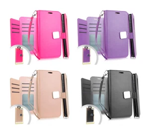 For LG Stylo 4 Leather Flip Wallet Case Magnetic Protective Cover Double Layer - Picture 1 of 5