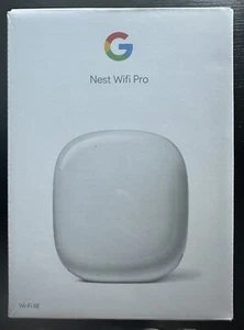 New Factory Sealed - Google Nest Wifi Pro Wi-Fi 6E Mesh Router - Snow (White) - Picture 1 of 2