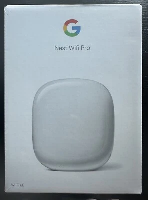 New Factory Sealed - Google Nest Wifi Pro Wi-Fi 6E Mesh Router - Snow (White) - Image 1 of 2