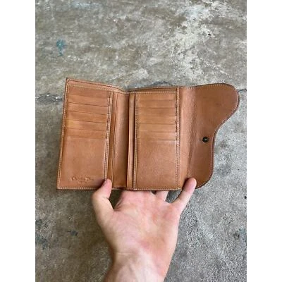 Cartera clutch vintage de cuero Christian Dior Foto 1 de 4