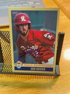 Josh Hatcher Signed Autographed 2024 Frisco Roughriders Team Set Card Rangers - Picture 1 of 1