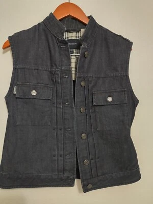 Colete jeans feminino Burberry - Jeans/xadrez feminino tamanho 10 - Imagem 1 de 4