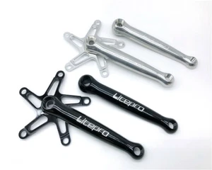 Juego de bielas Litepro CNC BCD130 170 mm para bicicleta plegable Brompton Birdy - Imagen 1 de 8