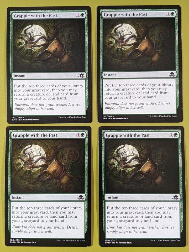 Grapple with the Past x4 Eldritch Moon 4x Playset Magic the Gathering MTG - Image 1 of 1