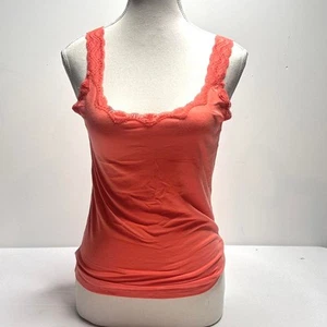 Cami Ann Taylor Largo Completo Rosa Melocotón Con Cordones 100% Algodón Extremadamente Suave Talla S - Imagen 1 de 6