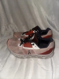 On Cloud Cloudstratus Sneakers Womens 7 Rose Red Running Shoes Athletic Tennis - Picture 1 of 5