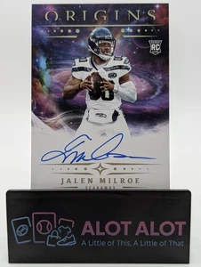 Fútbol americano Panini Origins 2025 Jalen Milroe con tarjeta novato automático Seahawks - Imagen 1 de 5