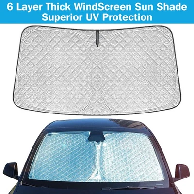 6 Layer Thick WindScreen Sun Shade for Ford Ranger 2011-22 Premium UV Protection - image 1 of 4