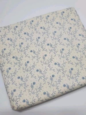 Jo Morton Fabric Floral Blue  Reproduction Andover Quilt OOP Sew FAT QUARTER  - Image 1 of 2