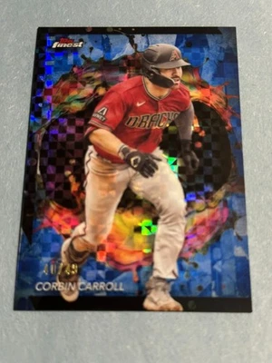 2024 Topps Finest - Rare Corbin Carroll #280 Blue Checkerboard /49 - Image 1 of 2