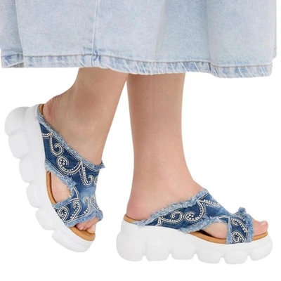 Sandals Jeans Shoes ,Women's Sports Shoes / Sandals Boots / Valentine's Gift' - Image 1 of 4