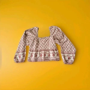 Sim & Sam Gr. XL Leinenmischung Bohemian Floral Milkmaid Coquette Cottage Core Top - Bild 1 von 12