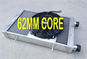 aluminum radiator and fan for Lotus Europa Coupe S1 S2 TC 1.5 1.6 1966-1976 new - Imagen 1 de 5