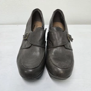 Scarpe donna Clarks Collection misura 8 grigio pelle zip laterale fibbia tacco - Foto 1 di 11