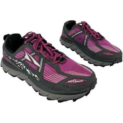 Women's Purple Grey Altra Lone Peak 3.5 Trail Running Shoes Sz 8M AFW1755F-1 - Image 1 of 4