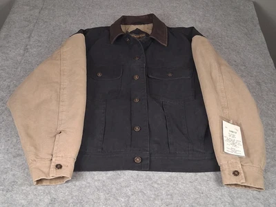 Abrigo chaqueta de cuero de lona Pioneer Wear para hombre talla L ropa de trabajo vintage NUEVO Foto 1 de 4