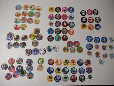 Pogs and Slammers Lot Imperial Z Caps X-Men Power Rangers Subway Football | Z2 - Image 1 of 4
