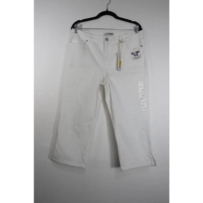 Code Bleu женщин Sz 12 миниатюрный белый джинсовой ткани джинсы карманы обычный крой новый - Изображение 1 из 4