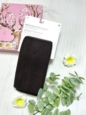 Nuevo con etiquetas $68 Lululemon Acanalado Tejido Mezcla Lana Merino Calentador de Piernas - ESPR - Talla O/S Foto 1 de 4