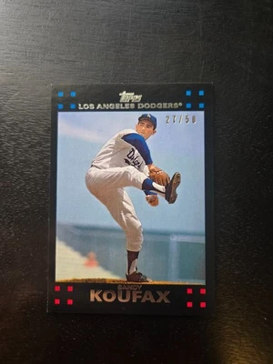 2020 Topps Transcendent VIP Party Through The Years Sandy Koufax 2007 #/50 - Image 1 of 2