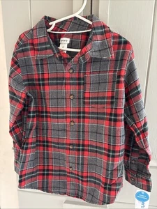 Carter's Plaid Button-Down Shirt Size 6 - Picture 1 of 4