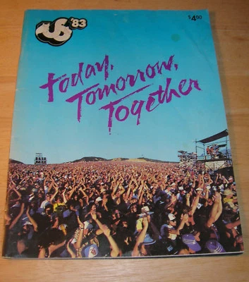 1983 US FESTIVAL PROGRAM DAVID BOWIE / U2 / STEVIE NICKS / OZZIE / VAN HALEN - Image 1 of 4