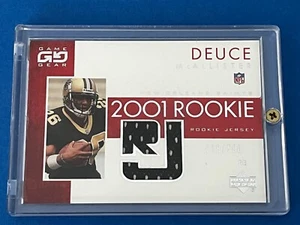 2001 Upper Deck Game Gear Rookie Jerseys /500 Deuce McAllister #106 Rookie RC - Imagen 1 de 5