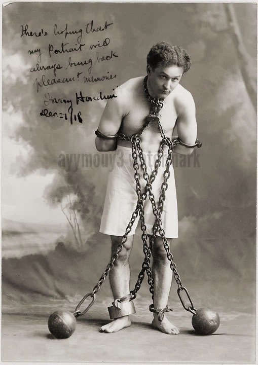 Harry Houdini - 8"x10" Autographed Sepia Toned Photo - RP - Image 1 of 1