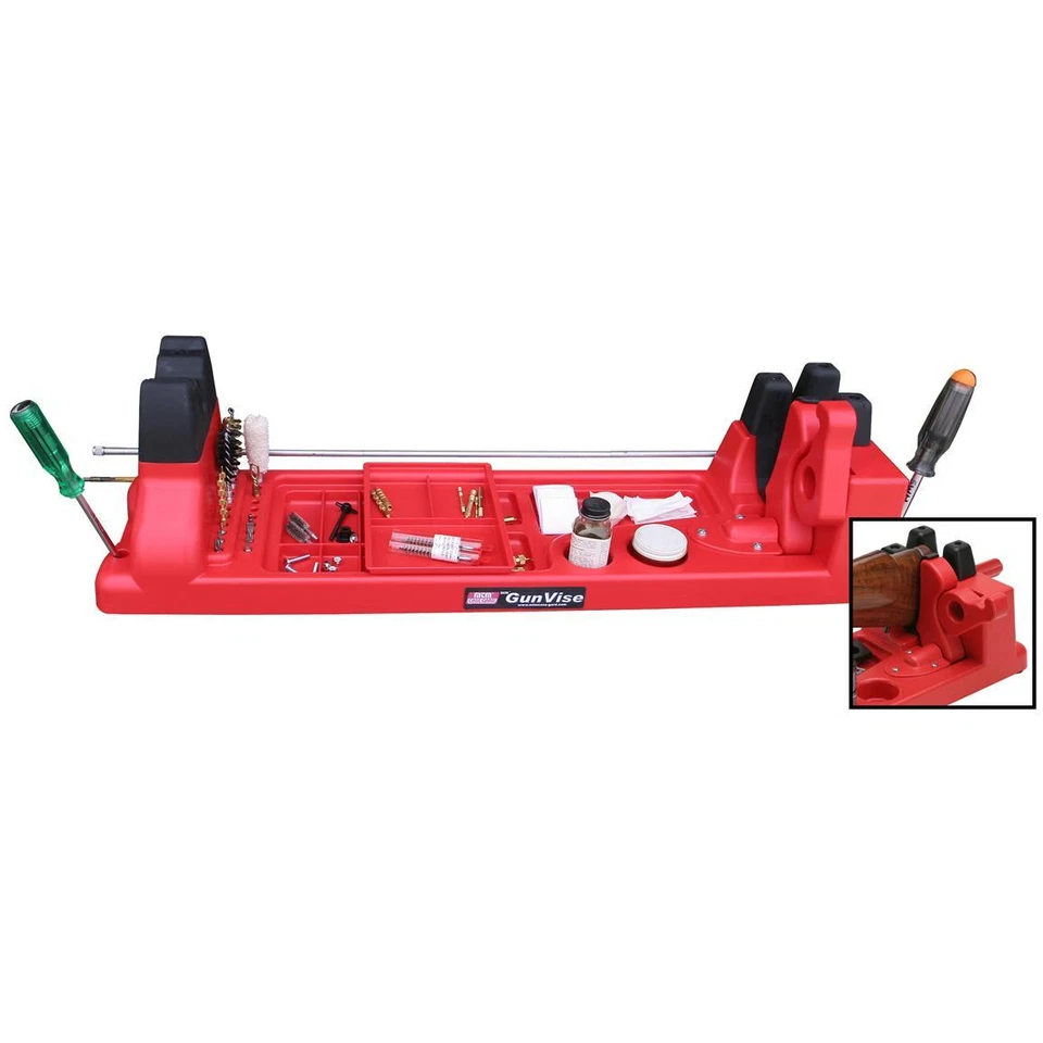 MTM CASE-GARD GUN VICE BANCO DESCANSO para mantenimiento y limpieza de escopeta de rifle de aire MTM ESTUCHE GARD