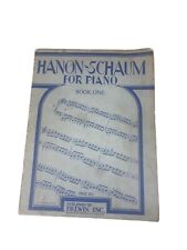 Hanon-Schaum for Piano Book One 1946 Practice Forte Excerises Vintage