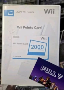 WII POINTS CARD 2000 WII POINTS (déjà utilisé) - Imagen 1 de 4