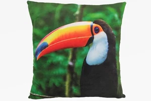 Coussin Motif Toucan Oiseau Déco Coussin Moelleux 35x35 CM 1043117 - Picture 1 of 1