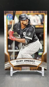 2022 TOPPS TRIBUTE BASEBALL BASE ORANGE ETCH /25 ELOY JIMENEZ WHITE SOX SSP! - Picture 1 of 2