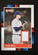 2022 Donruss Retro 1988 Materials Relic #R88M-CA Casey Mize - Detroit Tigers