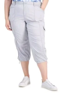 Style & Co Women's Cargo Capri Pants, Misty Harbor SZ 22W - Picture 1 of 3