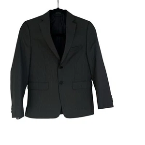 Joseph & Feiss Boys Youth Gray Pinstripe Blazer Jacket Fully Lined Size 12 - Picture 1 of 6