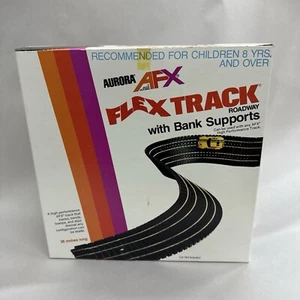 MIB AURORA AFX HO Slot Car 36” Flex Track #2532 w/Bank Supports In Original Box - Picture 1 of 2