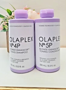 Olaplex No. 4P & No. 5P BLONDE ENHANCER Shampoo & Conditioner 8,5 Oz. DUO SET - Bild 1 von 3