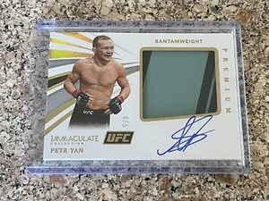 2021 Panini Immaculate UFC Premium Memorabilia Gold Autograph PETR YAN /5 - Auto - Picture 1 of 2