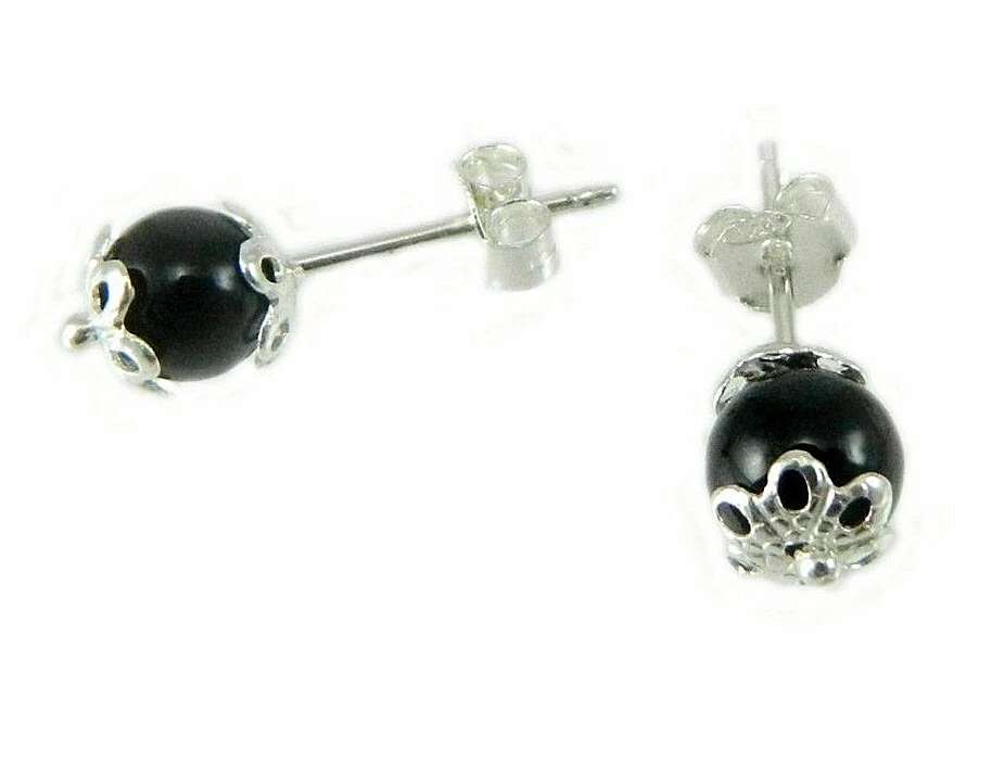 Orecchini Lobo argento Portafortuna su coccu kokos filigranafilu&trama sardo - Immagine 1 di 3