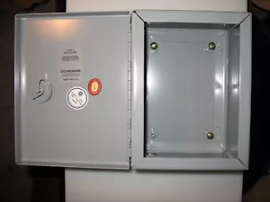 Wiegmann N1C060804 Nema 1, 6x8x4 Wall Mount Enclosure Hinged Cover Gray - Picture 1 of 6