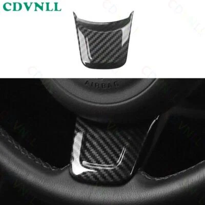 Cubierta de panel de hoja de volante de fibra de carbono ABS para Jaguar E-PACE 2018-20 Foto 1 de 4