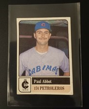 1991-92 Venezuelan Winter League Sticker Paul Abbott RC #174