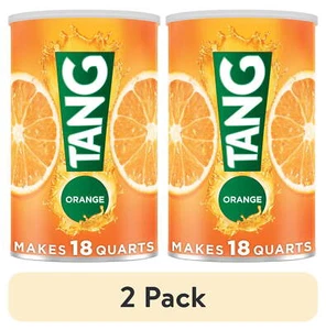 (2 pack) Tang Jumbo Orange Drink Mix with Vitamin C, 58.9 oz Canister - Picture 1 of 16