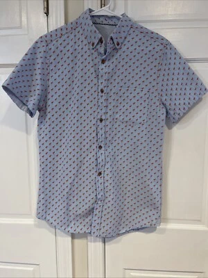 New Sovereign Code Shirt Mens Small Flamingo Tropical Short Sleeve - Image 1 of 4