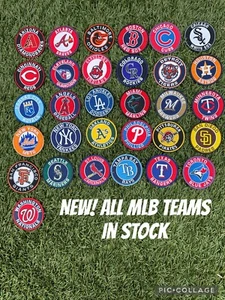 MLB Patches, Round, pick teams, embroidered, Iron-on 3" Baseball sleeve patch - Picture 1 of 55