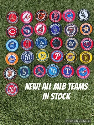 MLB Patches, Round, pick teams, embroidered, Iron-on 3" Baseball sleeve patch - Image 1 of 4