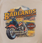 Harley Davidson Graphic Tee Badlands Wall, South Dakota Men's Size Large