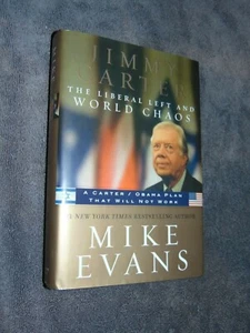 2009 SIGNED 1st ED. HB/DJ BOOK: "JIMMY CARTER" BY MIKE EVANS; ISRAEL - Picture 1 of 8