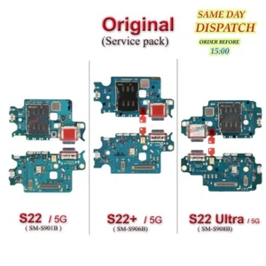 Original Samsung S22 / S22+ / S22 Ultra usb Ladebuchse Charging Port Sim Flex - Bild 1 von 1